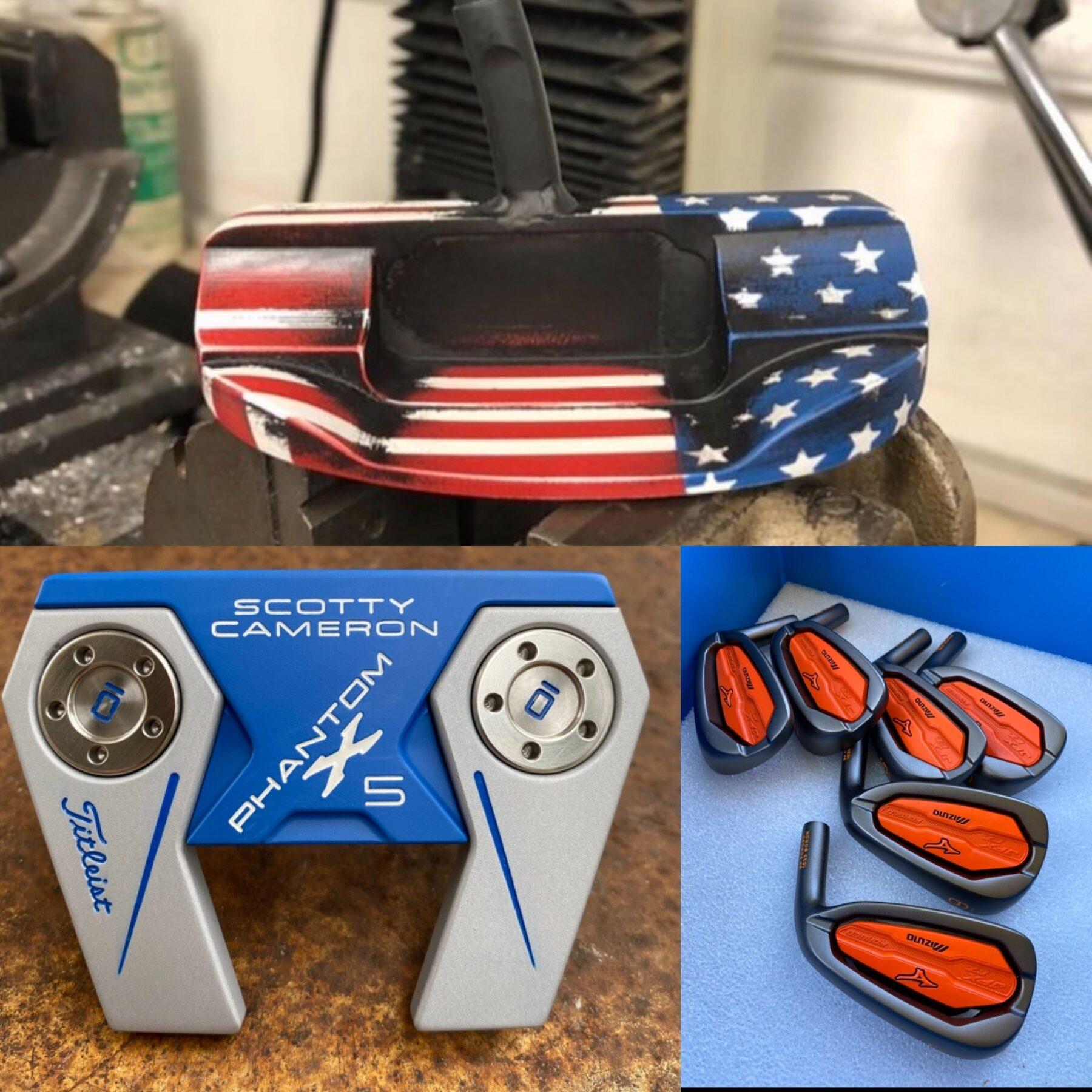 Custom Finish shown on putters